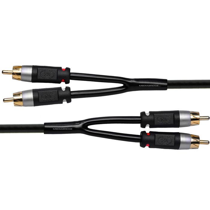 Mediabridge Stereo Cable with Left and Right Audio (6 Feet) - RCA to RCA Gold-Plated Connectors - (Part# MPC-ALR... N2