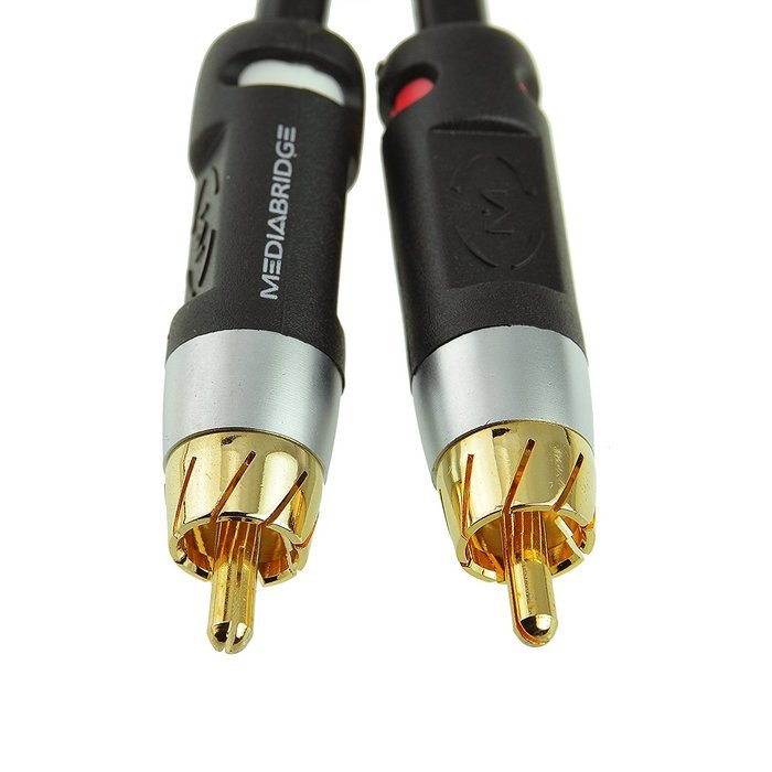 Mediabridge Stereo Cable with Left and Right Audio (6 Feet) - RCA to RCA Gold-Plated Connectors - (Part# MPC-ALR... N3