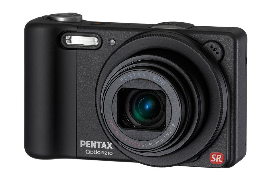 Pentax Optio RZ10 14 MP Digital Camera with 10x Optical Zoom with CCD Shift Stabilization and 2.7-Inch LCD (Black)