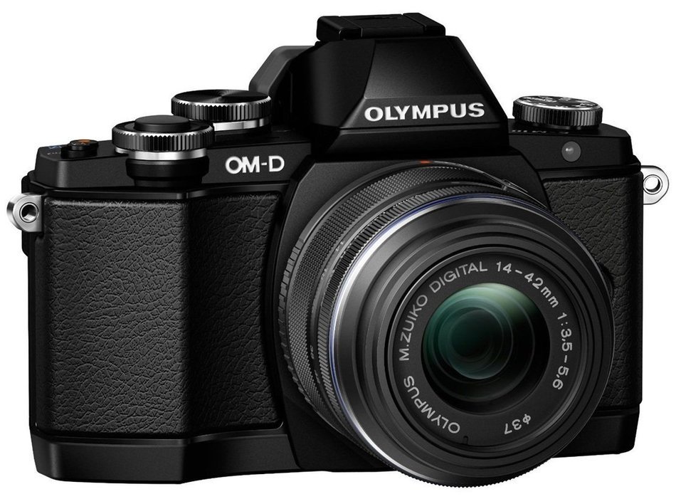 Olympus OM-D E-M10 Compact System Camera with 14-42mm EZ Lens Kit (Black) - International Version (No Warranty)