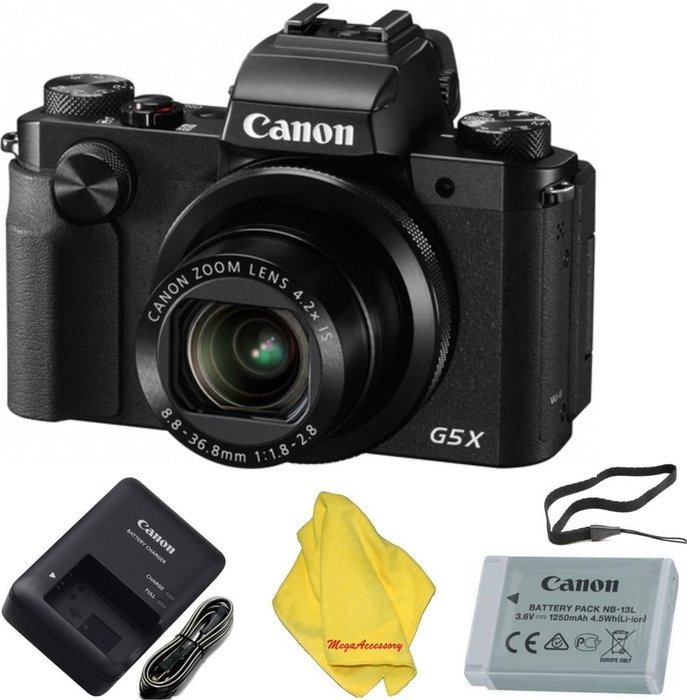 Canon PowerShot G5 X Digital Camera with 4.2x Optical Zoom, Built-in Wi-Fi and 3 inch LCD