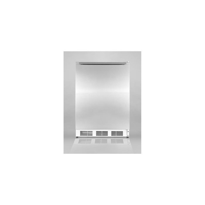 Summit AccuCold AL750SSHH 24" 5.5 Cu. Ft. Freestanding All-Refrigerator with Automatic Defrost Adjustable Shelves...