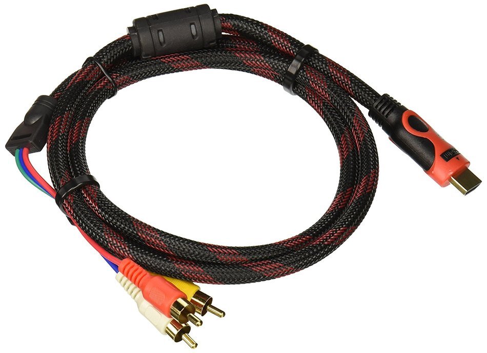 stank& 5 Ft/1.5M HDMI Male to 3RCA Video Audio AV Component Converter Adapter Cable For HDTV DVD and most LCD...