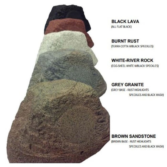 Stereostone Outdoor Speaker Sierra Stealth 6.5 125 Watt Rock Speaker (Black Lava) N2