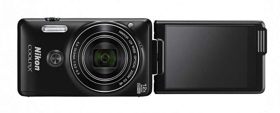 Nikon COOLPIX S6900 16MP Digital Camera with 12x Zoom, Rich Black (International Version, No Warranty) N3