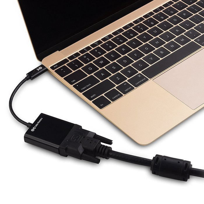 Cable Matters USB 3.1 Type C (USB-C & Thunderbolt 3 Port Compatible) to DVI Adapter in Black N3
