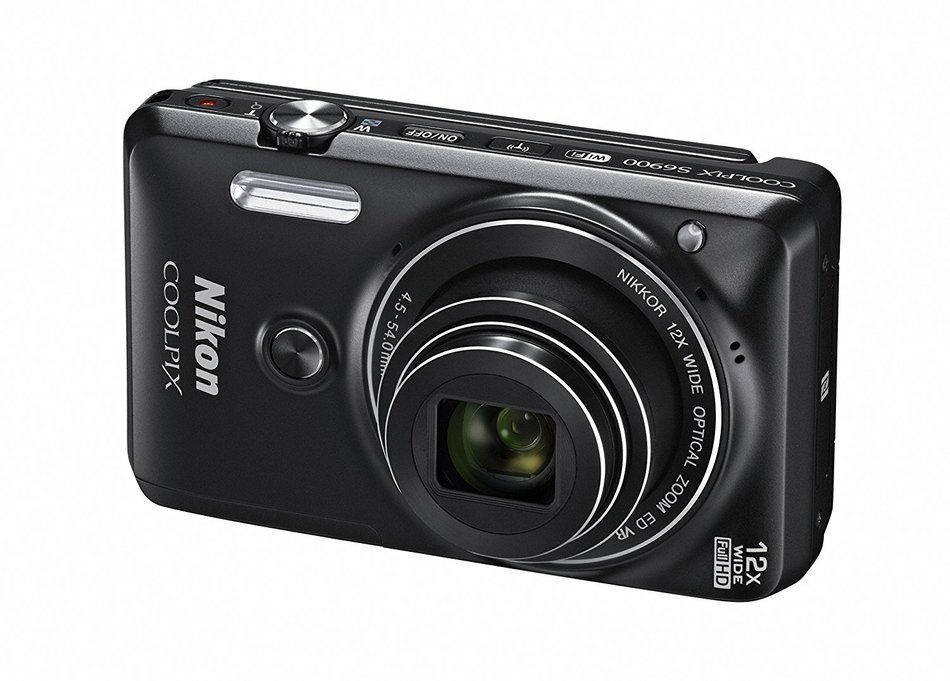 Nikon COOLPIX S6900 16MP Digital Camera with 12x Zoom, Rich Black (International Version, No Warranty) N5