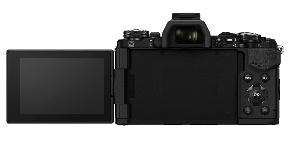 Olympus OM-D E-M5 Mark II Camera Body Black, Olympus FL-LM3 Flash with 14-42 and 40-150 2.8 Lens Kit N4
