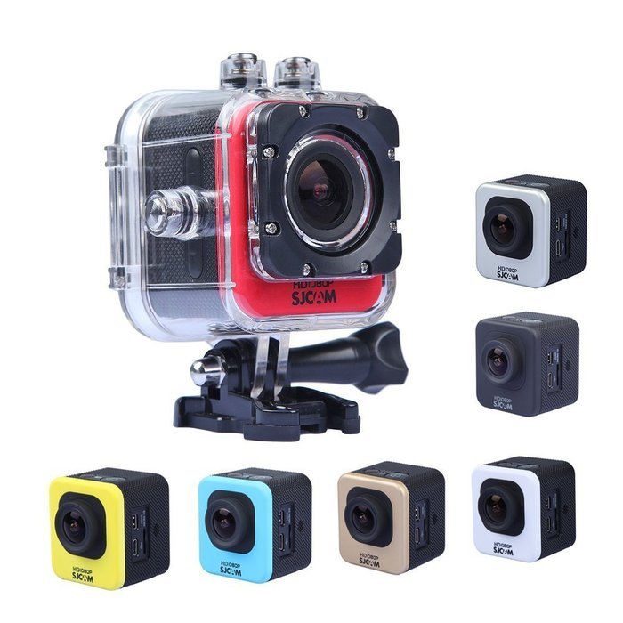 Mini Kitty SJCAM M10 12mp 1080p 1.5 Inch LCD Display 170&deg;+ Hd Wide-angle Sports Helmet Camera(Gold)+2 Extra Mini... N21