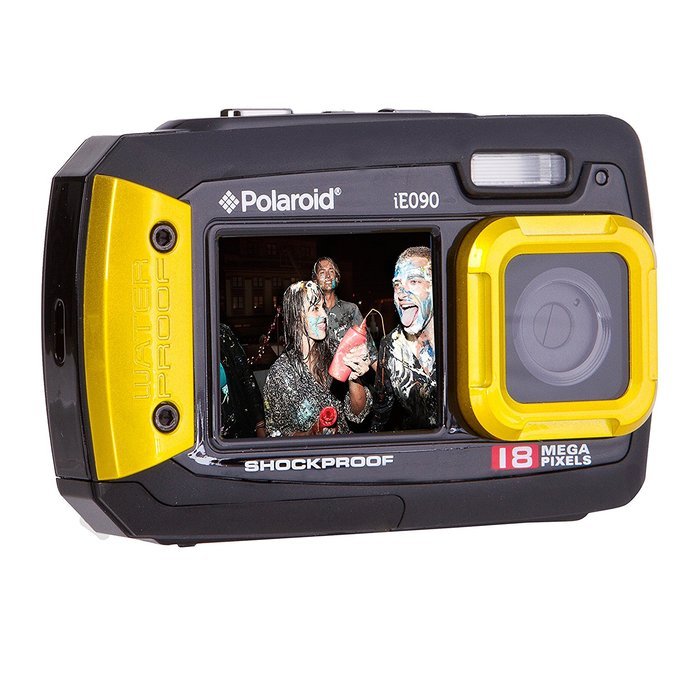 Polaroid IE090-YEL Waterproof Digital Camera with 2.7" LCD (Yellow) N2