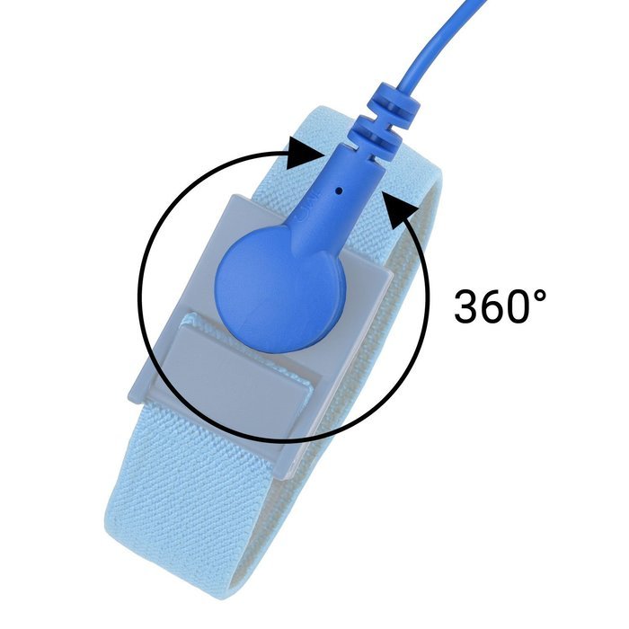 Anti Static Wrist Straps - 3 Pack - Reusable Anti-Static Wrist Straps equipped with Grounding Wire and Alligator...