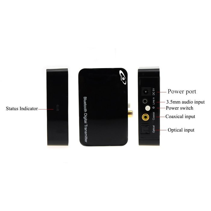 Awolf Bluetooth Wireless Optical Digital Audio Receiver Music Streaming Audio Adapter N10