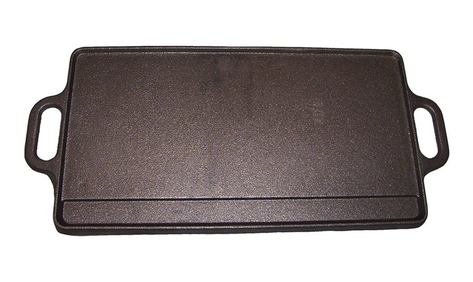 21 Inches Heavy Duty New Cast Iron Reversible Oblong Griddle N2