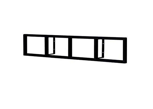 Modern Wall Mount Cd DVD Media Rack Storage Metal Shelf Organizer , Black N3
