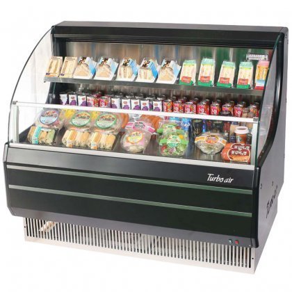 Turbo Air TOM50LBSP 50" Low Profile Display Merchandiser with Environmental Friendly Refrigeration System Solid...