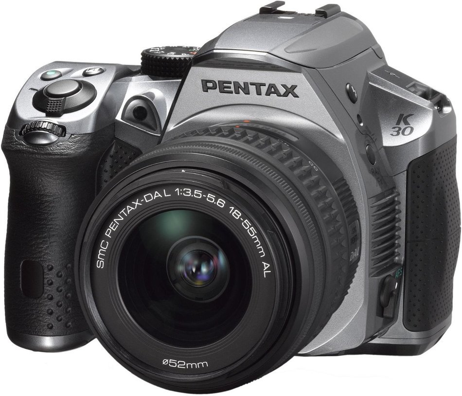 Pentax K-30 lens kit w DA 18-55WR Weather-Sealed 16 MP CMOS Digital SLR (Crystal Silver)