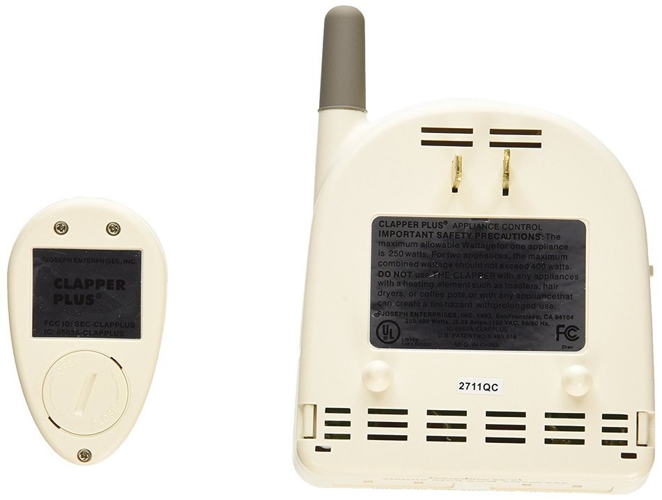 The Clapper Plus Sound Activated On/Off Switch, 1 Each N2