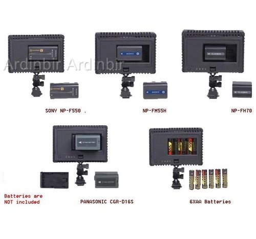 Video LED Light Lite for SANYO VPC-CG20, CG10, CG9, CG6, CG65, FH1A, FH1, HD2000A, HD1010, HD700, HD2000, HD2,... N6