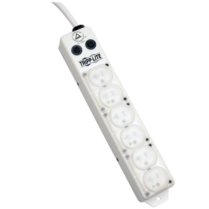 Tripp Lite 4 Outlet Medical-Grade Power Strip, For Patient-Care Vicinity, 15ft Cord with 5-15-HG Plug (PS-415-... N4