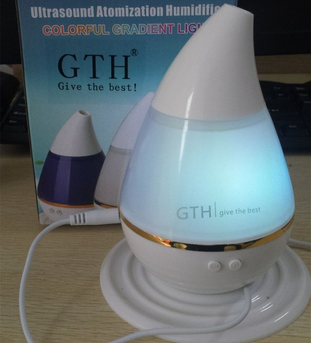7 Color Ultrasonic Home Aroma Humidifier Air Diffuser Purifier Purifier Atomizer Essential Oil Diffuser Mist Maker... N5