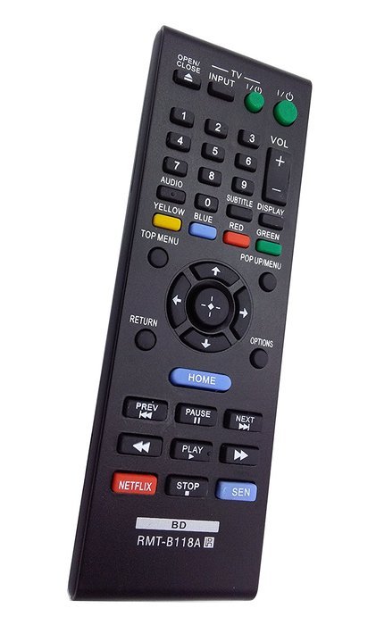 Vinabty New RMT-B118A Replaced Remote Control fit for SONY BDP-BX18 BDP-S185 BDPBX3100 BDP-BX39 BDP-S1100 BLU-RAY... N2