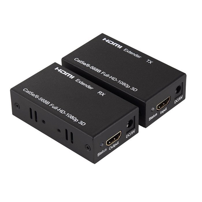 MEALINK 60m/196ft Premium Quality HDMI Extender Over Single Cat6e UTP Ethernet Cable Up to 60m for 1080P Support...