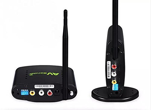 Goliton 2.4G Wireless AV TV Audio Video Transmitter and Receiver Wireless IR Remote Extender 350M Support 4 groups... N3