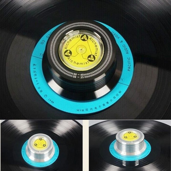 3 in 1 Record Clamp LP Disc Turntable Record Stabilizer Black For Vibration Balanced