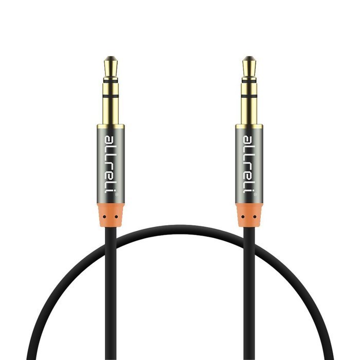 aLLreLi&reg; 3.3ft 3.5mm Male to Male Stereo Audio AUX Cable Black for Headphones, iPods, iPhones, iPads, Smartphones...