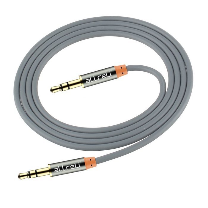 aLLreLi&reg; 3.3ft 3.5mm Male to Male Stereo Audio AUX Cable Black for Headphones, iPods, iPhones, iPads, Smartphones... N3