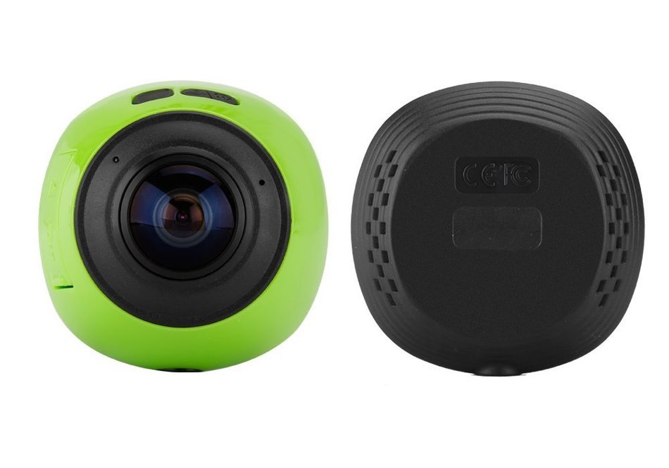 360 Degree HD Action Camera - 360 Degree, 1/4 Inch CMOS Sensor, 1280x1024, Mobile Support, SD Recording N2