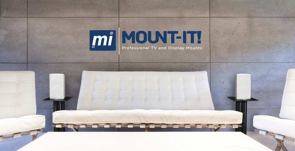 Mount-It! 2 Satellite Speaker Stands for Surround Sound Home Theaters, Glass and Aluminum, Black (MI-28)