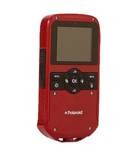Polaroid iD610 Red HD Water-Resistant Pocket Camcorder with 5x Optical Zoom and 2.7" LCD N5