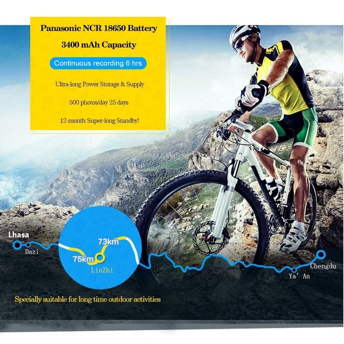 XM Sports Action Camera Warrior G1S Night Version Wi-Fi HD 1080P Waterproof Camcorder with Starlight Sensor &... N3