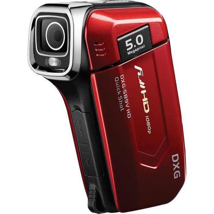 Dxg USA 5.0 Megapixel 1080P High-Definition Quickshots Digital Video Camera - Red DXG-5B9VR HD (Discontinued by... N2