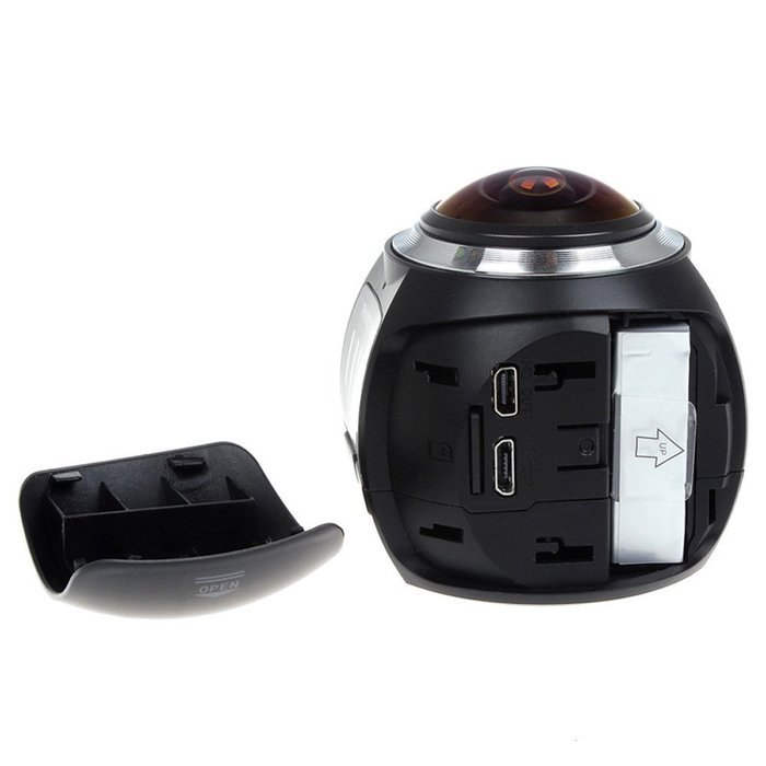 Blueskysea 4K 360&deg; Wifi Mini Camera Panoramic Camera 24482448 16M Ultra HD 3D Sport Action Driving VR Camera (... N10