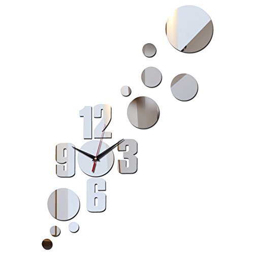 EverTrust(TM) Direct selling acrylic mirror wall stickers clock modern style home decoration still life 3d sticker...