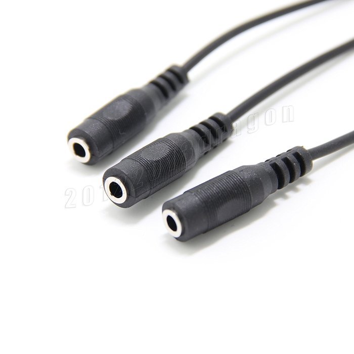 eBayson 3.5mm (1/8") TRS 1 Male To 3 Female 3 Way Stereo Headphone Splitter N4