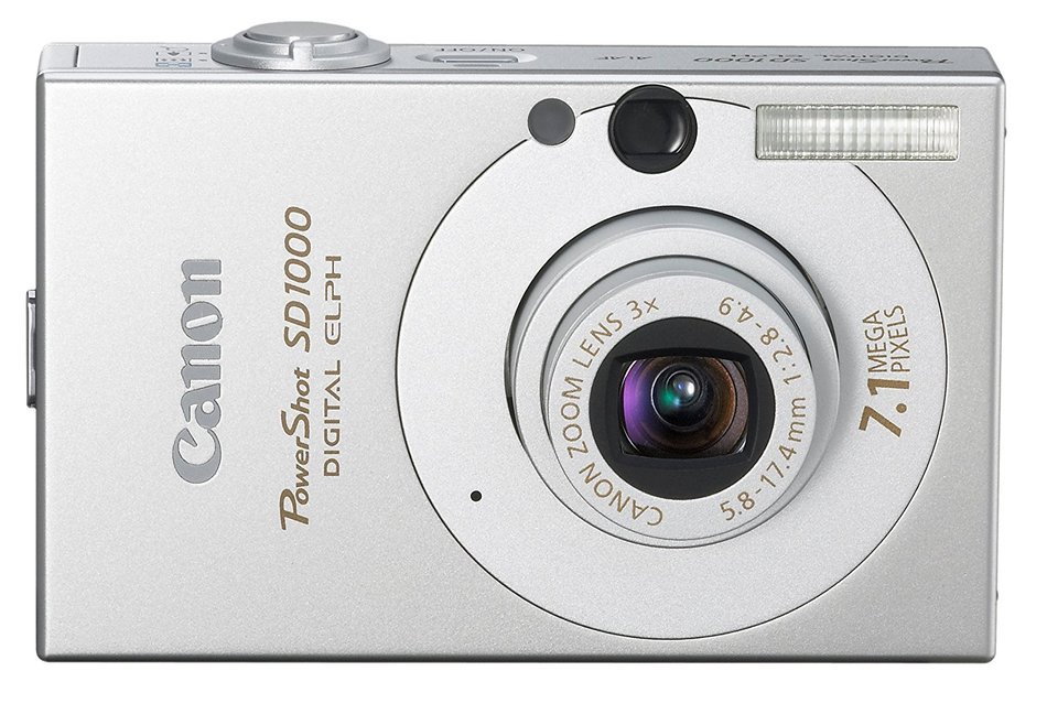 Canon PowerShot SD1000 7.1MP Digital Elph Camera with 3x Optical Zoom (Black) (OLD MODEL) N2