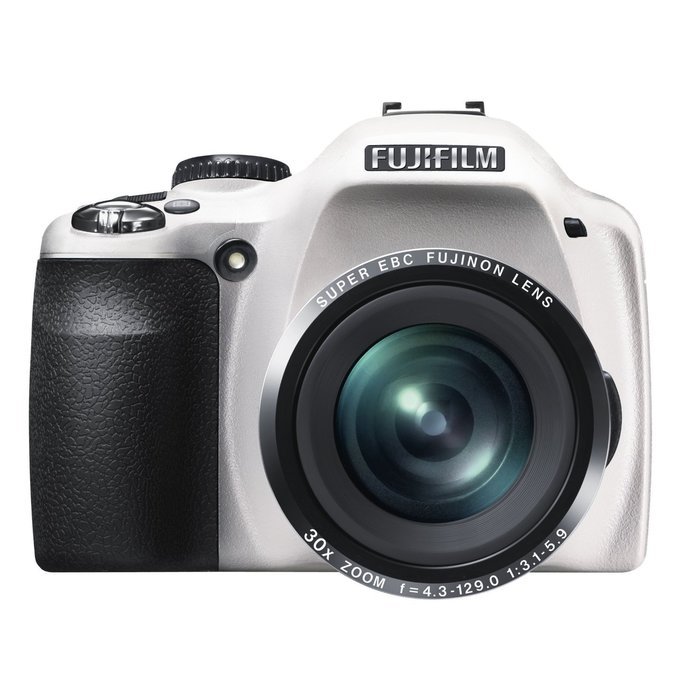 Fujifilm FinePix SL300 14 MP Digital Camera with 30x Optical Zoom (White) N6