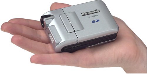 Panasonic SVAV10 MPEG4 e-Wear Digital Camcorder w/ Still Mode/MP3/Voice ...