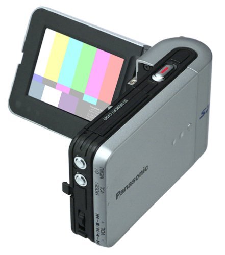 Panasonic SVAV10 MPEG4 e-Wear Digital Camcorder w/ Still Mode/MP3/Voice Recording & 64MB SC Card (Silver) (Discontinued... N7