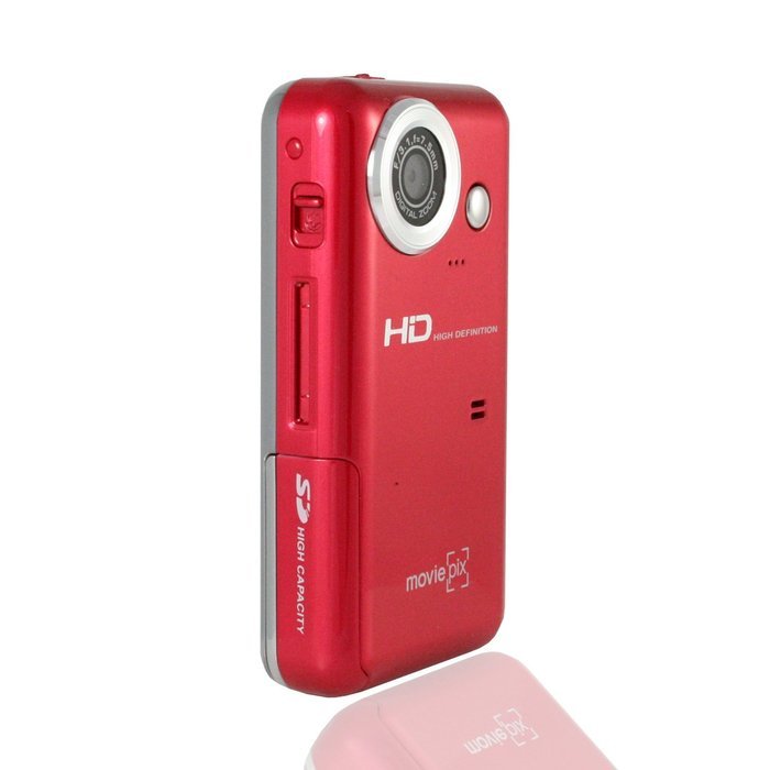 MoviePix DV-20 720P HD Pocket Digital Video Camcorder (Red) (Discontinued by Manufacturer) N2