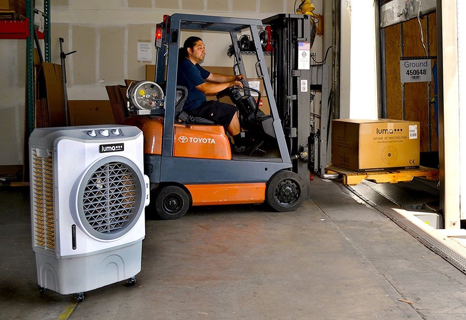 Luma Comfort EC220W High Power 1650 CFM Evaporative Cooler with 650 Square Foot Cooling N9