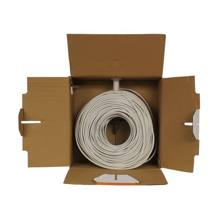 NavePoint 500ft In Wall Audio Speaker Cable Wire CL2 14/2 AWG Gauge 2 Conductor Bulk White N2