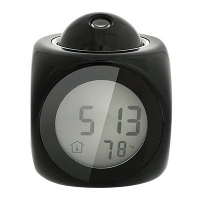 New Super Dimensional Sound Controlled Clock Alarm Projector LED Back Light Projection Clock
