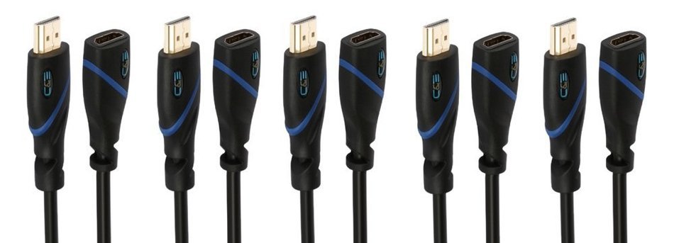 High Speed HDMI Cable With Ethernet - 3 Feet, CL3 Certified - Supports 3D and Audio Return Channel, 10-Pack N3