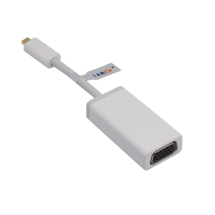 LinkS Active Micro HDMI to VGA Male to Female Adapter in white