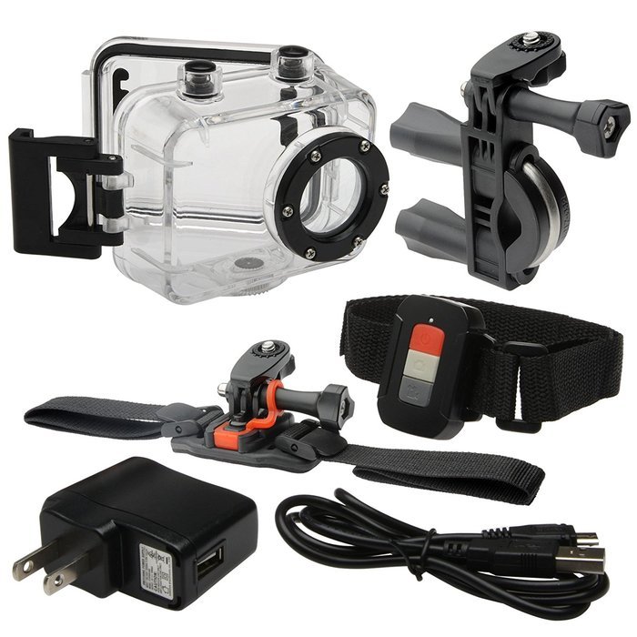 Vivitar DVR783-SIL 5.1MP Digital Action Camcorder with Bike and Helmet Mount (Silver) N20