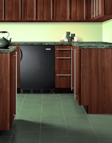 Summit FF6BBI7ADA: Commercially approved, ADA compliant built-in undercounter all-refrigerator with automatic... N2